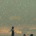 笨老猫 - 小雨中的回忆