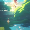 凝眸柔望 - 一个女孩