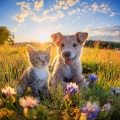 Feliz tarde musica、Relajación sonora para criaturas、Sonidos etéreos para seres - Vibraciones Serenas De Mascotas