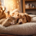 Almuerzo sosegado、Lluvia serena para criaturas relajadas、Paz en el descanso animal - Melodía Relajante De Patas