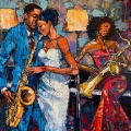Café Jazz Nocturno、Alegre Instrumental Café Jazz、Jazz aquí y ahora - Susurro De Jazz A La Luz De La Luna