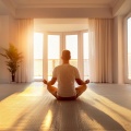 Sonidos cálidos y fríos de fuego、Fuego Ambiental、Sonidos de fuego de resplandor brillante - Profundidades De Meditación Con Lofi