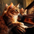 Spiritual Frequencies、Bright Relaxing Music for Cats、Cat Sound Calm - Graceful Feline Layers