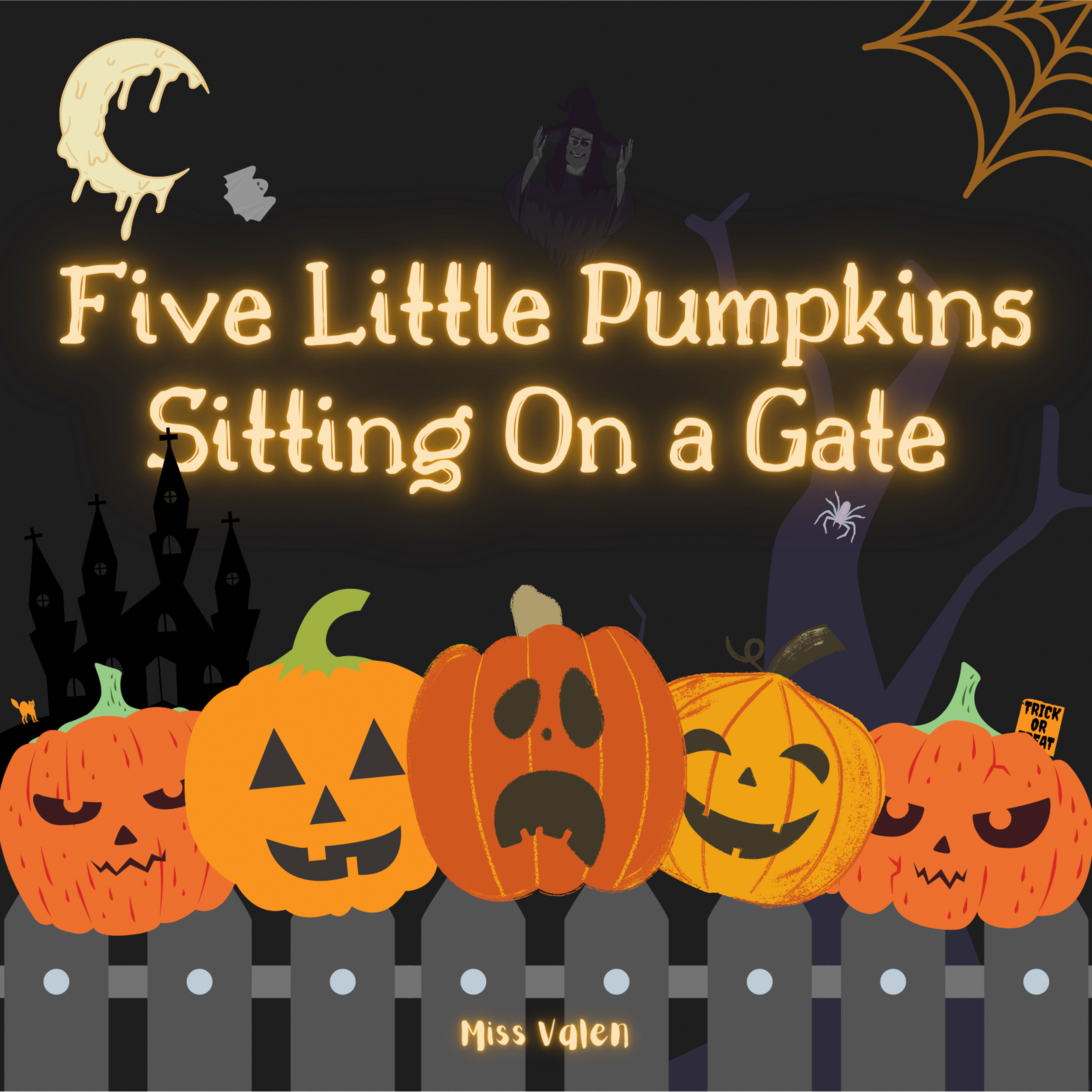 Five Little Pumpkins Sitting on a Gate_Miss Valen_高音质在线试听_Five Little ...