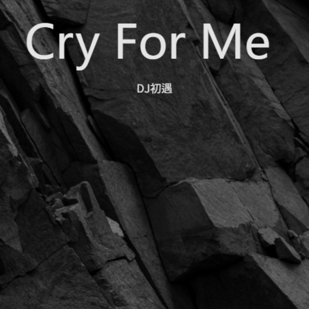 Cry for Me_DJ初遇_高音质在线试听_Cry for Me歌词|歌曲下载_酷狗音乐