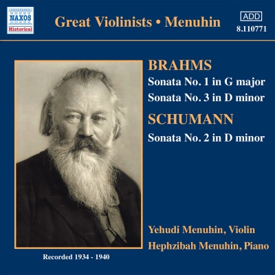 BRAHMS / SCHUMANN: Violin Sonatas (Menuhin) [1934-1940]