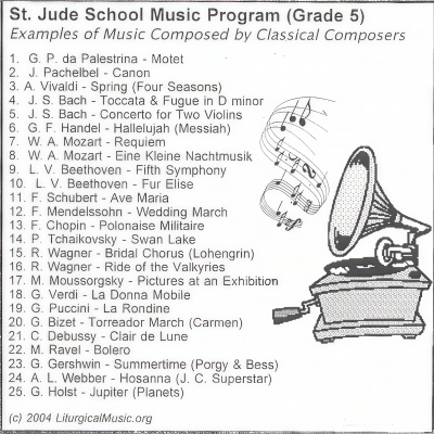 St. Jude School Music Program